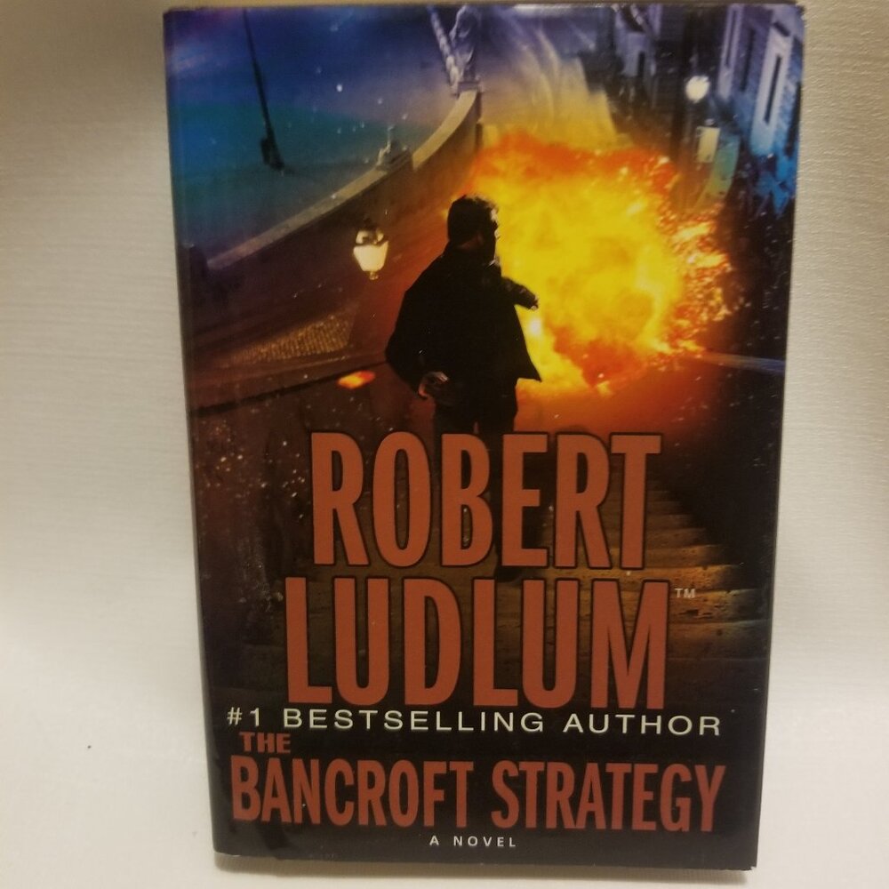 Hardcover of Robert Ludlum's The Bancroft Strategy